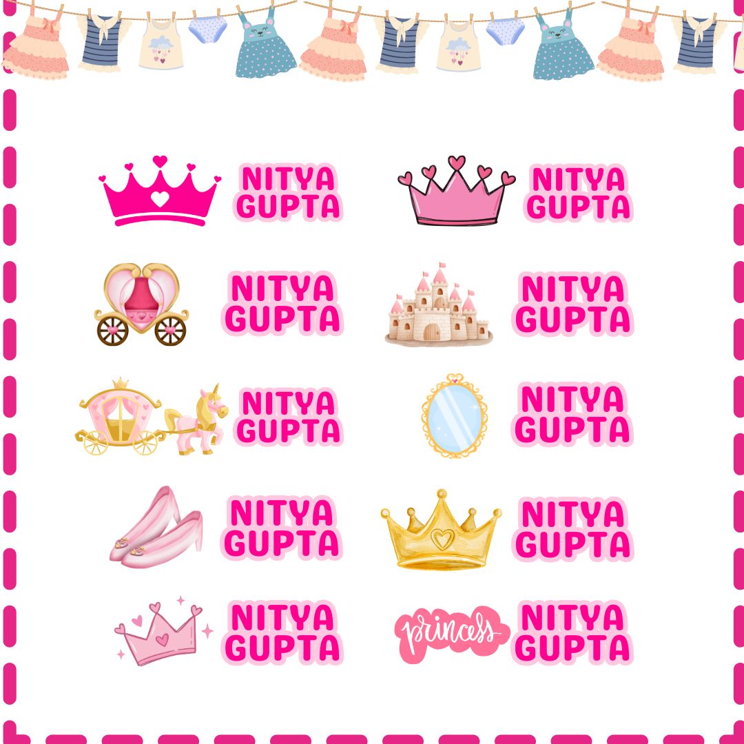 Iron-On Clothes Labels for Kids