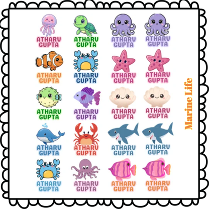 3D Transparent Labels