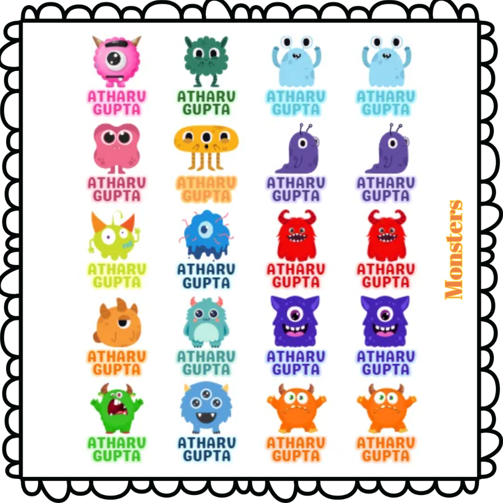 3D Transparent Labels