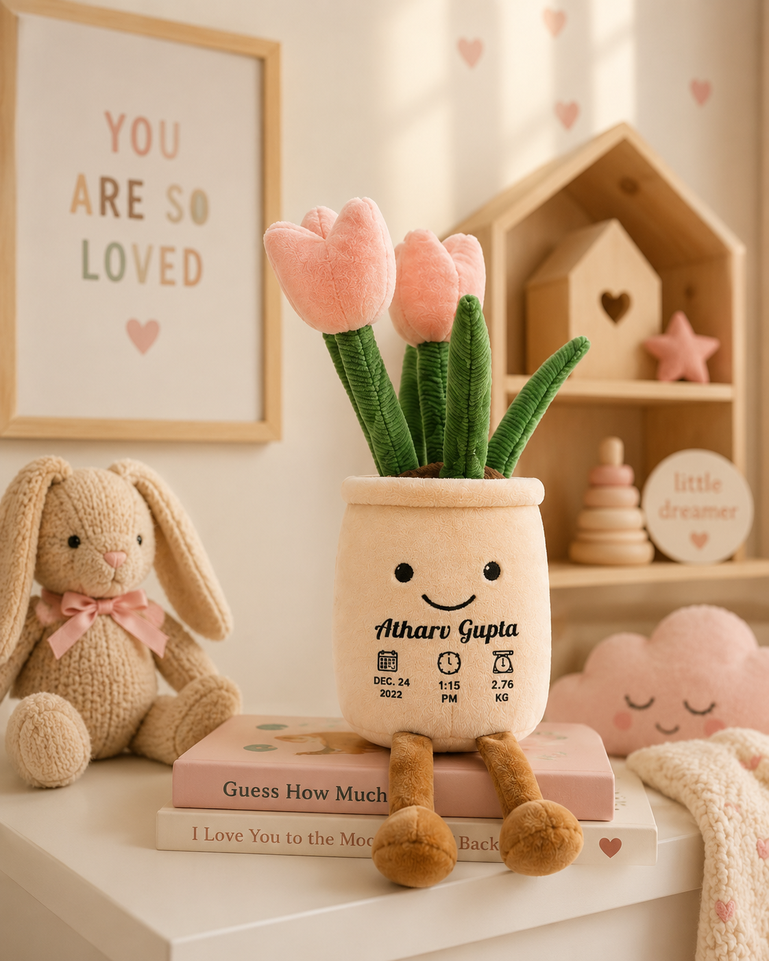 Personalized Flower Pot Plush