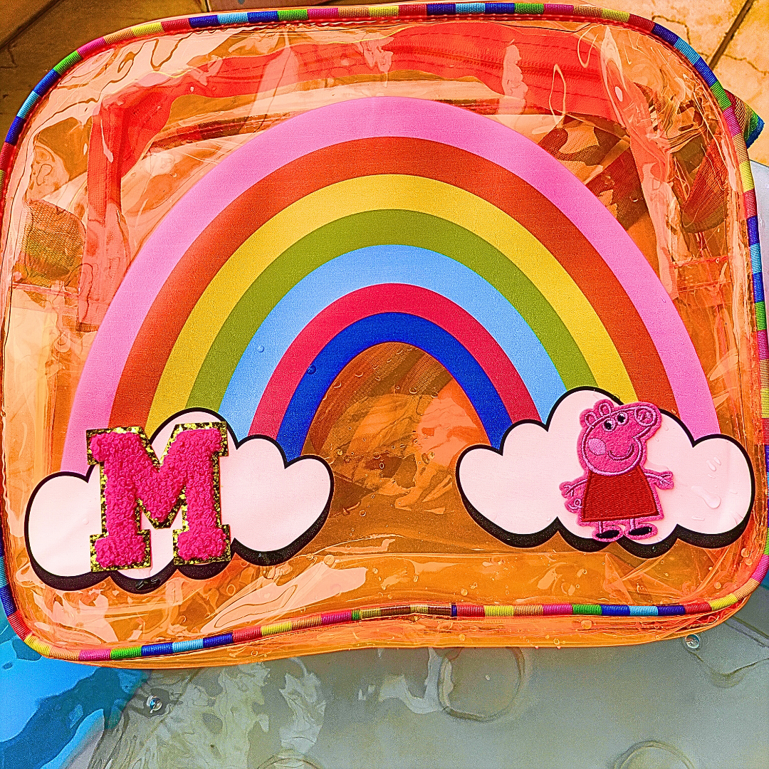 Personalized Rainbow Jelly Bag