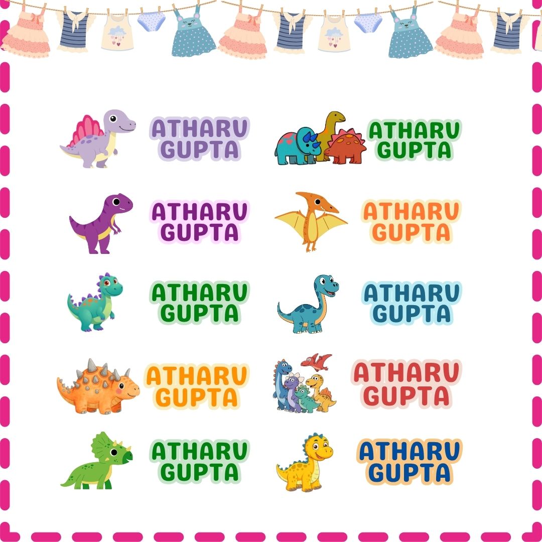 Iron-On Clothes Labels for Kids