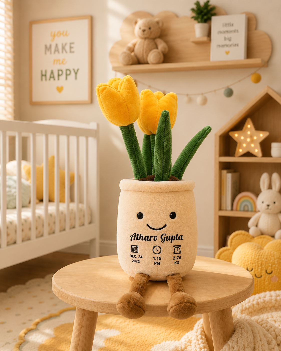 Personalized Flower Pot Plush