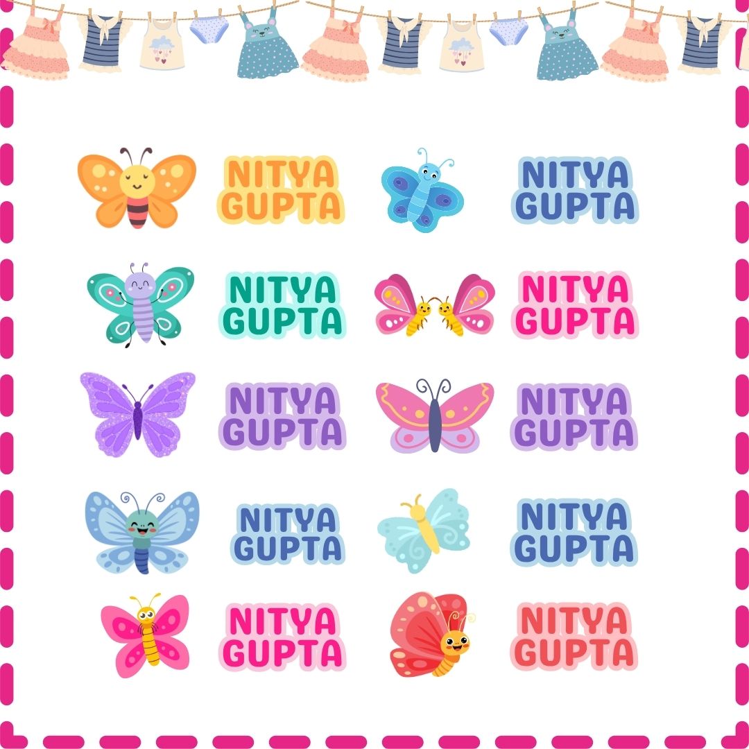Iron-On Clothes Labels for Kids