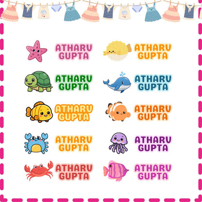 Iron-On Clothes Labels for Kids